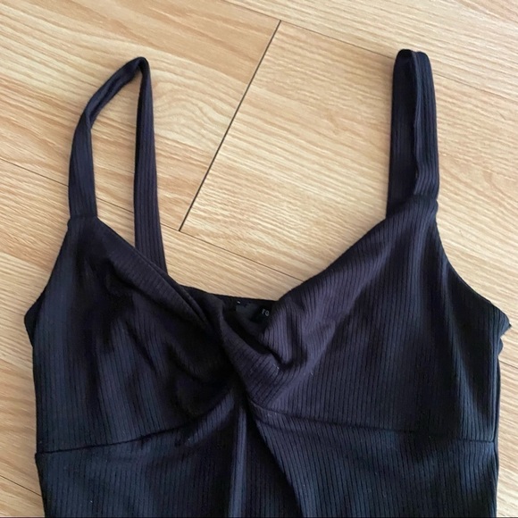 NWT Forever 21 Black Sweetheart Ribbed Bodycon Dress Small - Picture 8 of 9